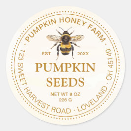 Adesivo Watercolor Bumblebee Gold Ochre Product Label