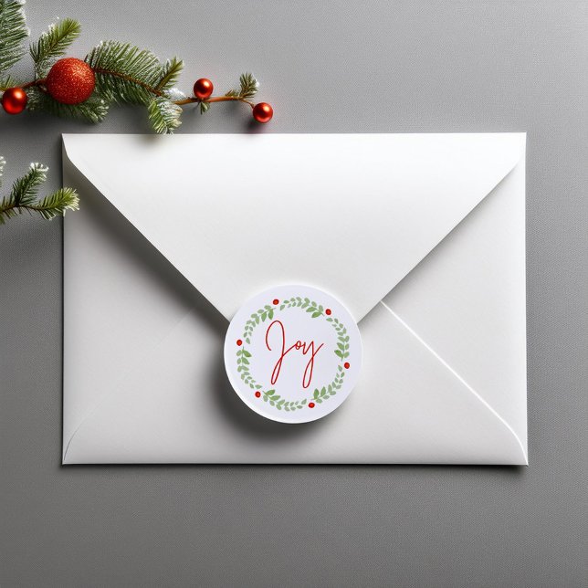 Adesivo Watercolor Christmas Wreath (Criador carregado)