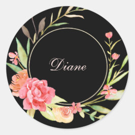 Adesivo Watercolor Cotage Garden Rosas Scrapbook