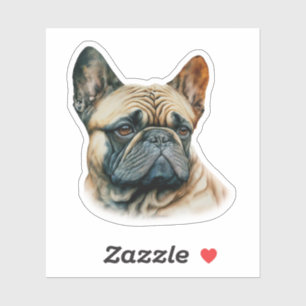Adesivo Watercolor French Buldog