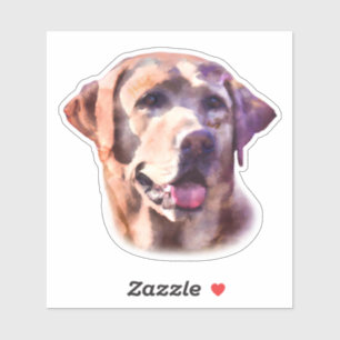 Adesivo Watercolor Labrador Retriever