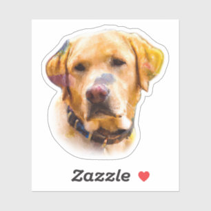 Adesivo Watercolor Labrador Retriever