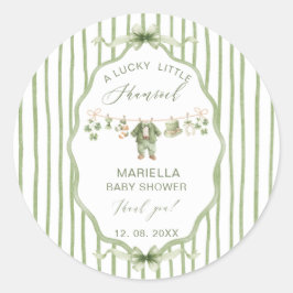 Adesivo  Watercolor Lucky Charm Shamrock baby shower