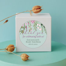 Watercolor Meadow Wildflower Floral Obrigado