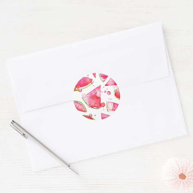 Adesivo Watercolor Melancia 1 (Envelope)