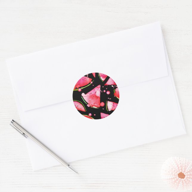 Adesivo Watercolor Melancia 2 (Envelope)
