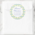 Adesivo Watercolor Merry Christmas Garland Vintage<br><div class="desc">Aquarela Feliz Natal Garland Vintage Square Sticker. Este belo paletó de Natal apresenta a aquarela de Natal com arcos brancos e meias de Bedford. É perfeito se você está procurando adesivos clássicos,  sulistas,  de Natal do milênio. Mensagem-me para quaisquer ajustes ou itens de correspondência necessários :)</div>