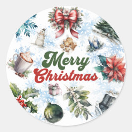Adesivo Watercolor Natal