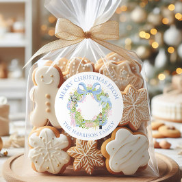 Adesivo Watercolor Nutcracker Wreath Gift