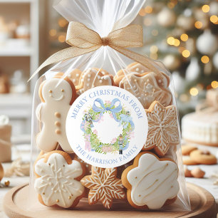 Adesivo Watercolor Nutcracker Wreath Gift