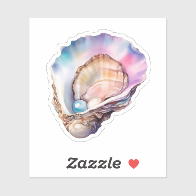 Adesivo Watercolor Oyster (Folha)