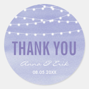 Adesivo Watercolor String Luzes Casamento