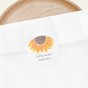 Adesivo Watercolor Sunflower Jewelry Designer