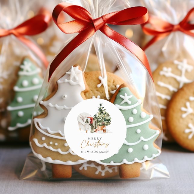 Adesivo Watercolor Winter Cozy Natal (Criador carregado)