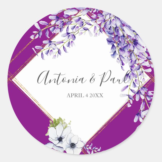 Adesivo Watercolor Wisteria (Frente)