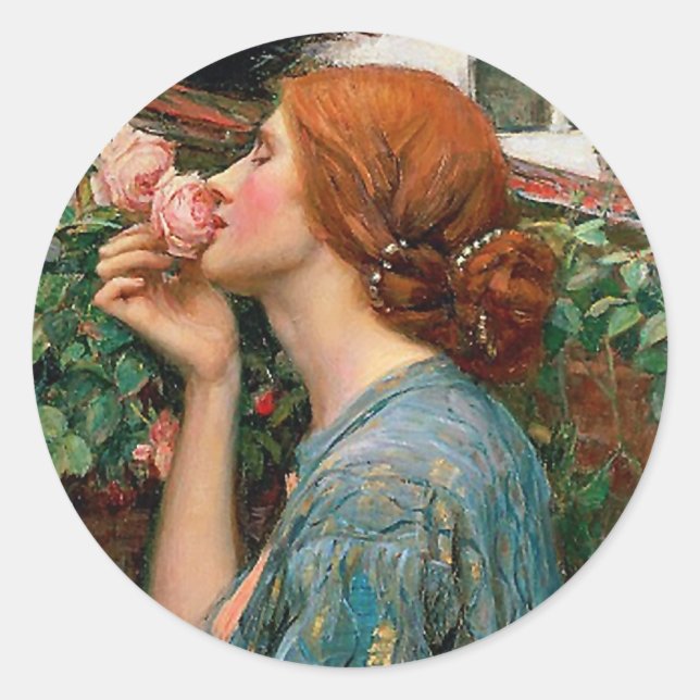 Adesivo Waterhouse A Alma dos Rosa (Frente)