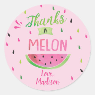 Adesivo Watermelon Birthday Favor Stickers, Favor