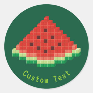 Adesivo Watermelon Pixel Art