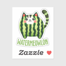 Adesivo WATERMEOWLON Watermelon Pun Picante Engraçado