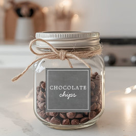 Adesivo Waterproof Holiday Hot Chocolate Bar Jar Labels