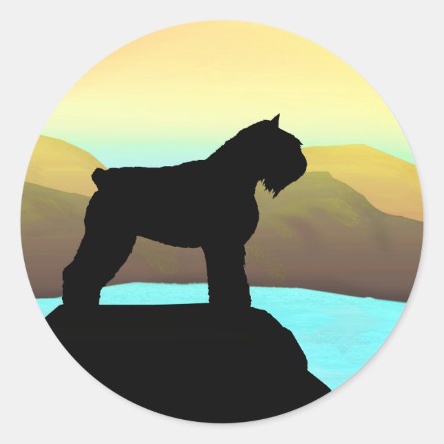 Adesivo Waterside Bouvier des Flandres (Frente)