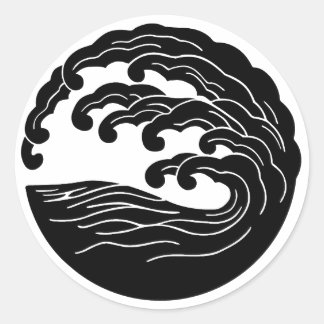 Adesivo Wave Mon 3 polegadas