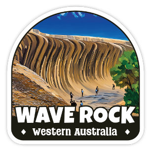 Adesivo Wave Rock, Western Austrália Sticker