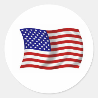 Adesivo Waving American USA FLAG