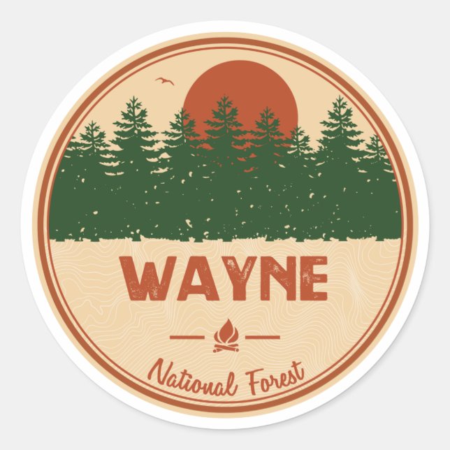 Adesivo Wayne National Forest (Frente)