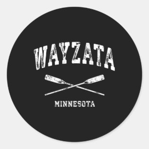 Adesivo Wayzata Minnesota - Oars cruzados náuticos