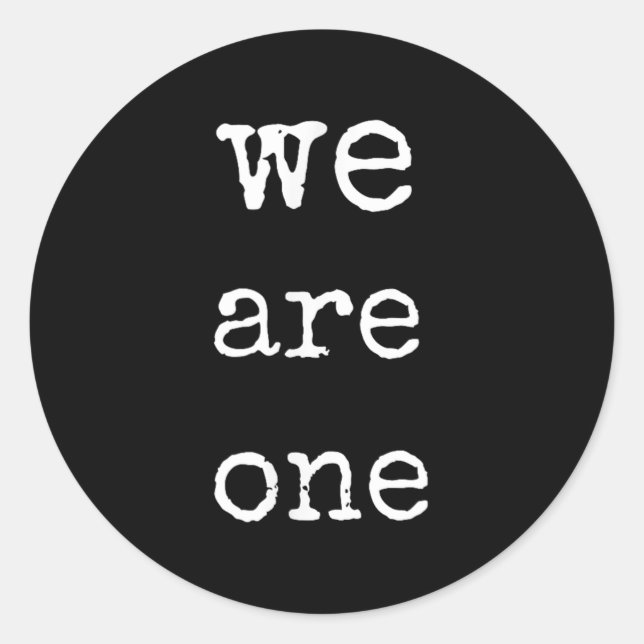 Adesivo We Are One Men Graphic Insre Tee Sitive Message  (Frente)