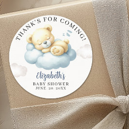 Adesivo We can Bearly wait - Teddy Bear Baby Shower Boy