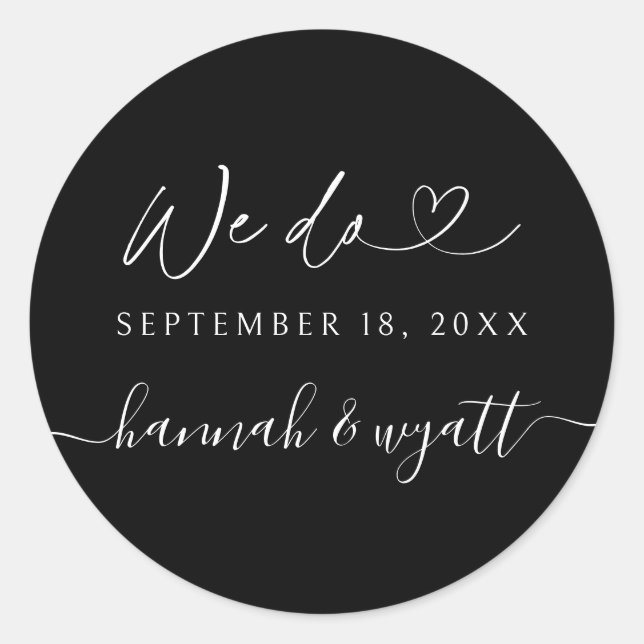 Adesivo We Do Boho Wedding Label Invitation Envelope Seals (Frente)