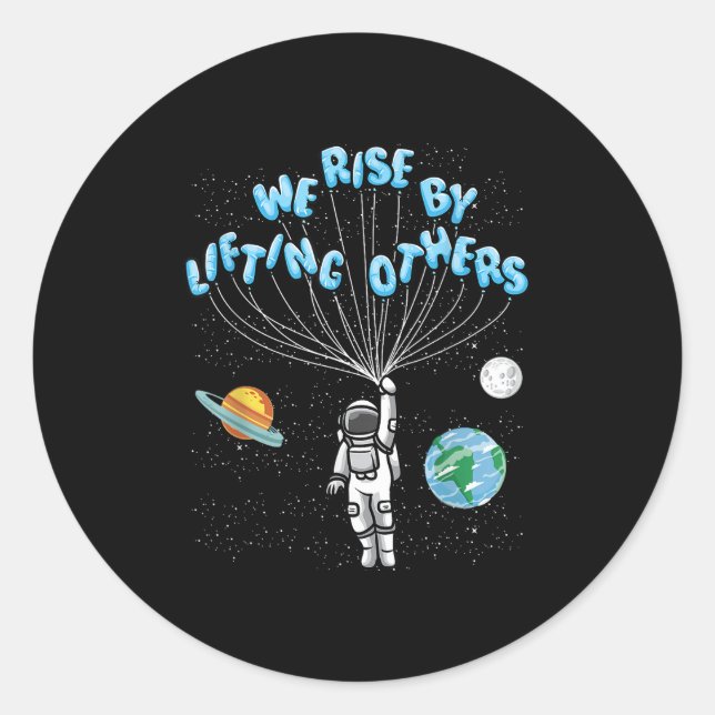 Adesivo We Rise Motivational Quote - Clic Fit, Short Sleev (Frente)