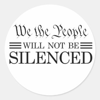Adesivo We The People Will Not Be Silenced