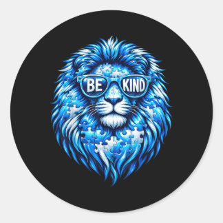 Adesivo Wear Blue Autism Awareness Puzzle Lion Be Kind Men