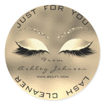 Web Name Beauon Salon Glitter Dourado Lash Cleaner