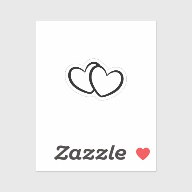 Adesivo Wedding Bride Groom Double Heart Temporary Tattoo (Folha)