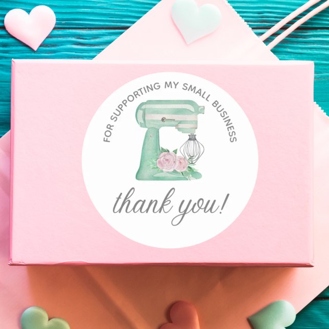 Adesivo Wedding Cake Business Thank you Sticker (Criador carregado)