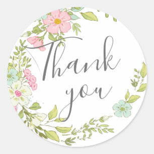 Adesivo Wedding collection Springflowers agradece