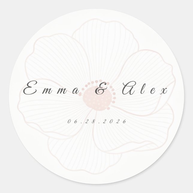Adesivo Wedding Envelope Seal Sticker (Frente)