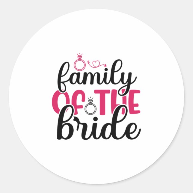 Adesivo Wedding Family Of The Bride (Frente)