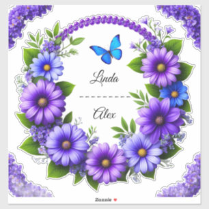 Adesivo Wedding Floral Wreath
