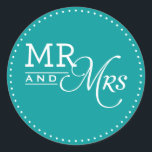 Adesivo WEDDING STICKER mr & mrs moderna tipografia teal<br><div class="desc">- - - - - - - - - - - - - - - - - - - - - - - - - - - - - - - - - - - - - - - - - - - - - - - - - - -...</div>
