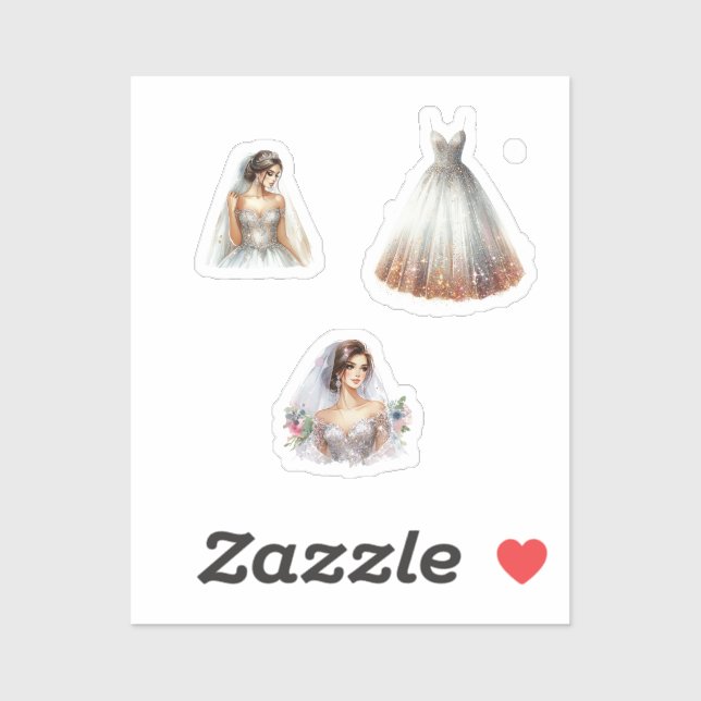 Adesivo wedding stickers (Folha)