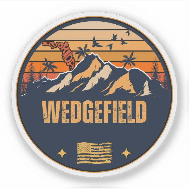Adesivo Wedgefield, Flórida  (Frente)