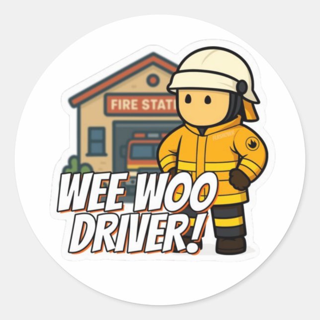 Adesivo Wee Woo Driver - Sticker Rural (Frente)