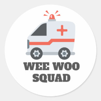 Adesivo Wee Woo Squad, Ambulância EMS 911