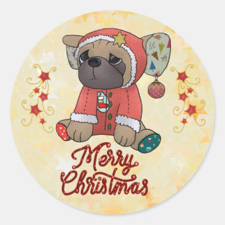 Adesivo Weihnachtsmops