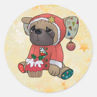 Adesivo Weihnachtsmops